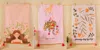 Tiramisu The "blush Bloom" Artisan Kitchen Tea Towel Set - Set Of 3 In Multi