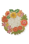 Tiramisu The Botanical Crown Beaded Placemat In Multi