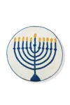 Tiramisu The Chanukah Frost Beaded Placemat In Blue