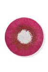 Tiramisu Fuchsia Solar Beaded Charger In Pink