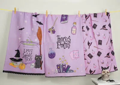 Tiramisu The Midnight Magic Kitchen Towel Set In Pink