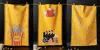 Tiramisu The "movie Night" Artisan Kitchen Tea Towel Set - Set Of 3 In Yellow