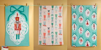 Tiramisu The Nutcracker Suite Holiday Kitchen Towel Set In Multi