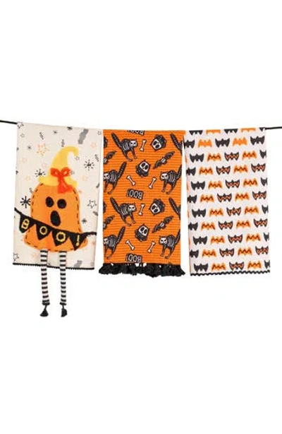 Tiramisu The Spooky Sweet Treats Set Of 3 Cotton Kitchen Towels In Multi