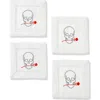 Tiramisu Till Death Do Us Part Cocktail Napkins Set In White