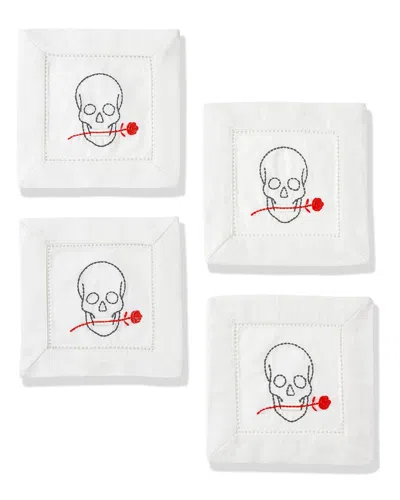Tiramisu Till Death Do Us Part Cocktail Napkins Set In White