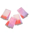 Tiramisu 4-pack Tropical Sunrise Napkins In Multi