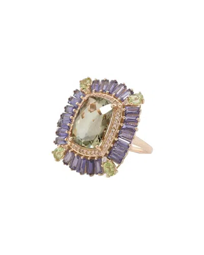 Tiramisu Vermeil 10.06 Ct. Tw. Gemstone Ring