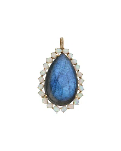 Tiramisu Vermeil 68.58 Ct. Tw. Gemstone Pendant Necklace