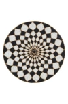 Tiramisu Victoria Beaded Placemat In Black/ivory