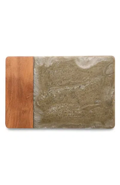 Tiramisu Wood & Resin Cheese Board In Brown