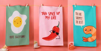 TIRAMISU YOU'RE EGGCEPTIONAL FOOD PUN TOWEL SET