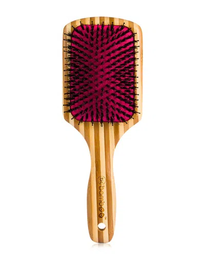 Tiri Professional Bamboo Xl Detangling Paddle Brush With Boar Bristles In Brown