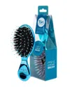 Tiri Professional Tiri Pro Turquoise Mini Boar Bristle Purse Perfect Paddle Brush