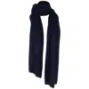 Tirillm Women's "alfie" Big Cashmere Scarf - Navy Blue In Blue