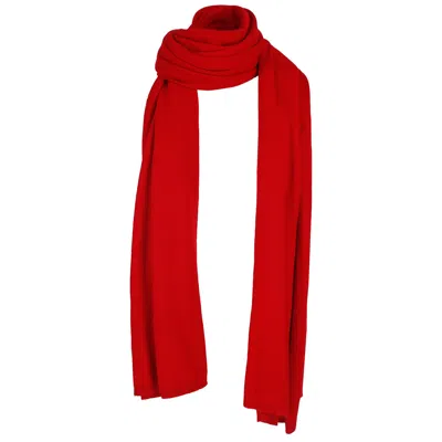 Tirillm Women's "alfie" Large Cashmere Scarf - Red