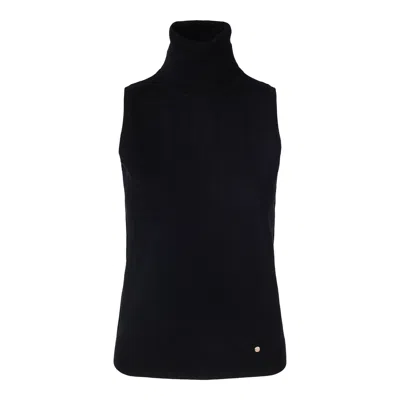 Tirillm Women's "alicia" Sleeveless Merino Wool Top- Black