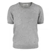 Tirillm Women's "alina" Cashmere T-shirt - Grey Melange In Grey