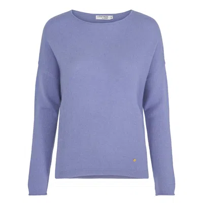 Tirillm Women's Ally Cashmere Boatneck Pullover - Dove Blue