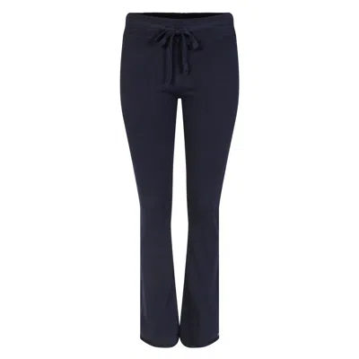 Tirillm Women's "amanda" Cashmere Bell Bottom Pants -navy  Blue