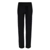 Tirillm Women's "andrea" Merino Wool Trouser- Black In Black