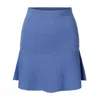 Tirillm Women's "anita" Short Merino Wool Flared Skirt -sky Blue In Blue