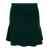 Tirillm Women's "anita" Short Merino Wool Skirt  - Green In Green