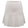 Tirillm Women's Annie  Flared Skirt In Extra Fine Merino Wool, Off White In White