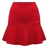 Tirillm Women's Annie  Flared Skirt In Extra Fine Merino Wool, Red In Red