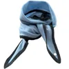 Tirillm Women's Ayla Small Neck Scarf In Soft Pure Cashmere, Sky Blue With Antrasite Trimming In Blue