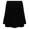 Tirillm Women's Black Annie  Flared Skirt In Extra Fine Merino Wool In Black