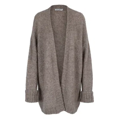 Tirillm Women's Brown "cessa" Long Cardigan