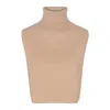 Tirillm Women's Brown Helene Cashmere Bib, Light Camel Beige In Brown