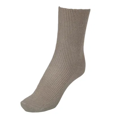 Tirillm Women's Brown "kaja" Socks -beige Melange