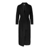Tirillm Women's "camilla" Cashmere Dressing Gown- Black In Black