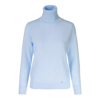 Tirillm Women's Cassie Cashmere High Neck, Light Baby Blue