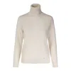 Tirillm Women's "cassie" Cashmere Turtle Neck Pullover - White In White