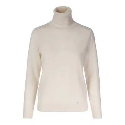 Tirillm Women's "cassie" Cashmere Turtle Neck Pullover - White