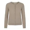 Tirillm Women's Emilie Basic Cashmere Cardigan - Brown In Brown