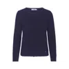 Tirillm Women's Emilie Basic Cashmere Cardigan, Navy Blue In Blue
