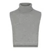 Tirillm Women's "helene" Cashmere Bib - Grey Melange In Grey