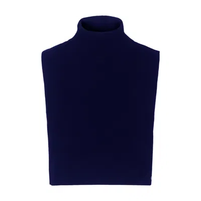Tirillm Women's Helene Cashmere Bib, Navy Blue