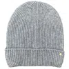 Tirillm Women's "holly" Rib Knitted Cashmere Hat - Grey In Grey