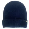 Tirillm Women's "holly" Rib Knitted Cashmere Hat -navy Blue In Blue