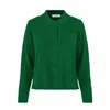 Tirillm Women's Nadine Cardigan With Collar And Pockets, Green
