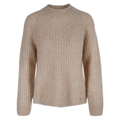 Tirillm Women's Neutrals "anna" Rib Knitted Pullover Light Beige