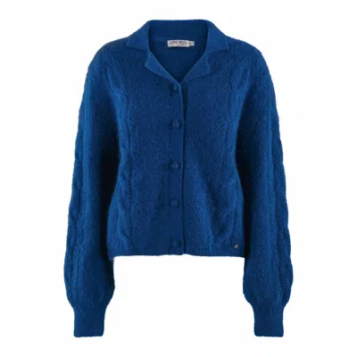 Tirillm Women's Ninni Mohair Mix Knitted Cardigan Ocean Blue