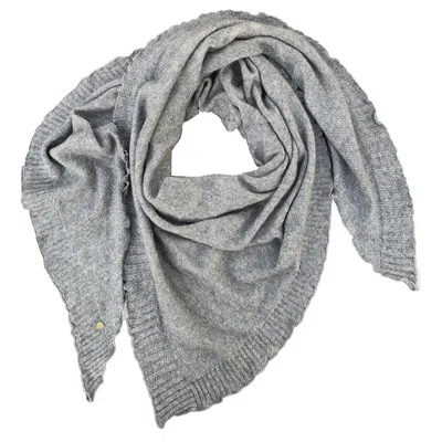 Tirillm Women's Palma Triangle Cashmere Scarf Grey Melange In Gray