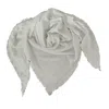 Tirillm Women's Palma Triangle Cashmere Scarf Off White In White