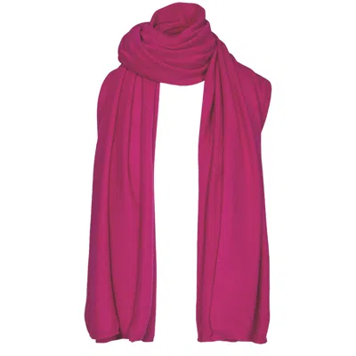 Tirillm Women's Pink / Purple "alfie" Large Cashmere Scarf - Fucshia In Pink/purple